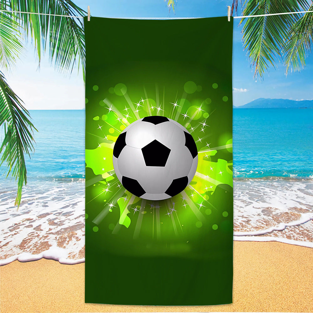 GiftoLuck 2026 Soccer World Cup Beach Towel Quick Dry Microfiber Sand Free Summer Travel Towel