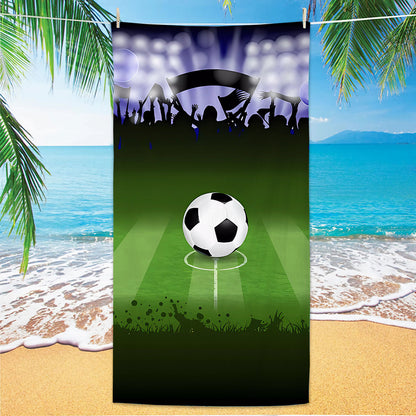 GiftoLuck 2026 Soccer World Cup Beach Towel Quick Dry Microfiber Sand Free Summer Travel Towel