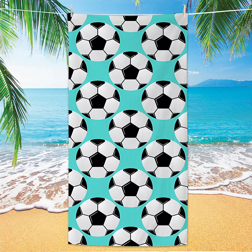 GiftoLuck 2026 Soccer World Cup Beach Towel Quick Dry Microfiber Sand Free Summer Travel Towel