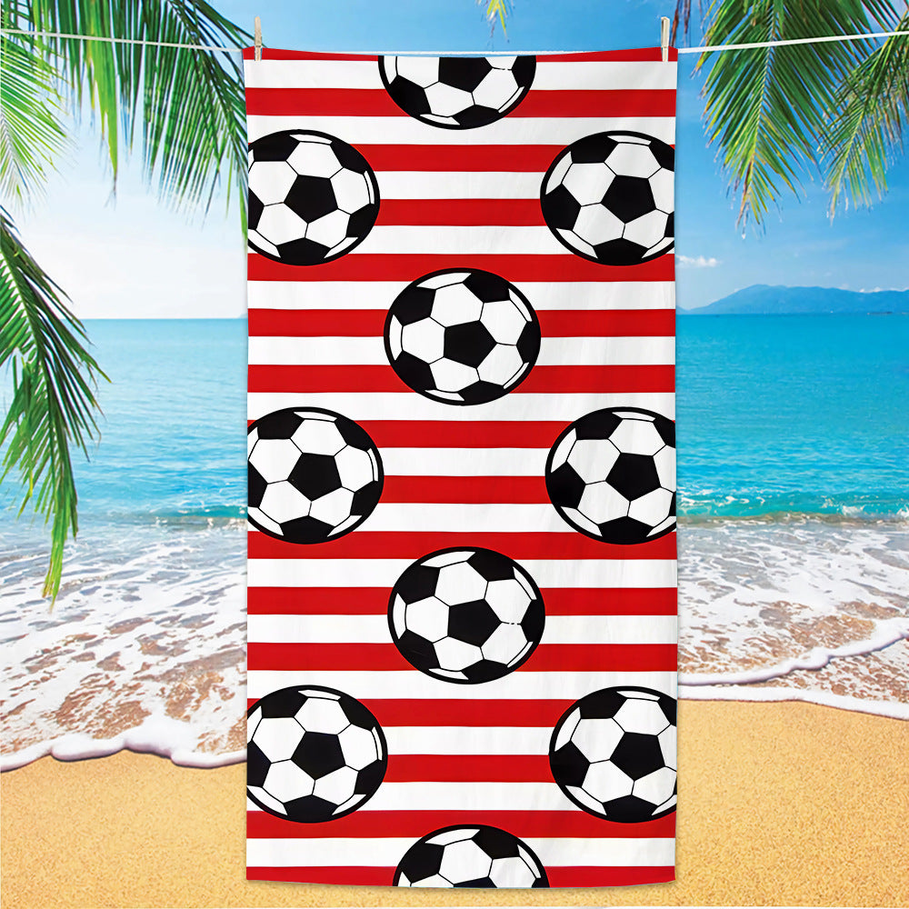 GiftoLuck 2026 Soccer World Cup Beach Towel Quick Dry Microfiber Sand Free Summer Travel Towel