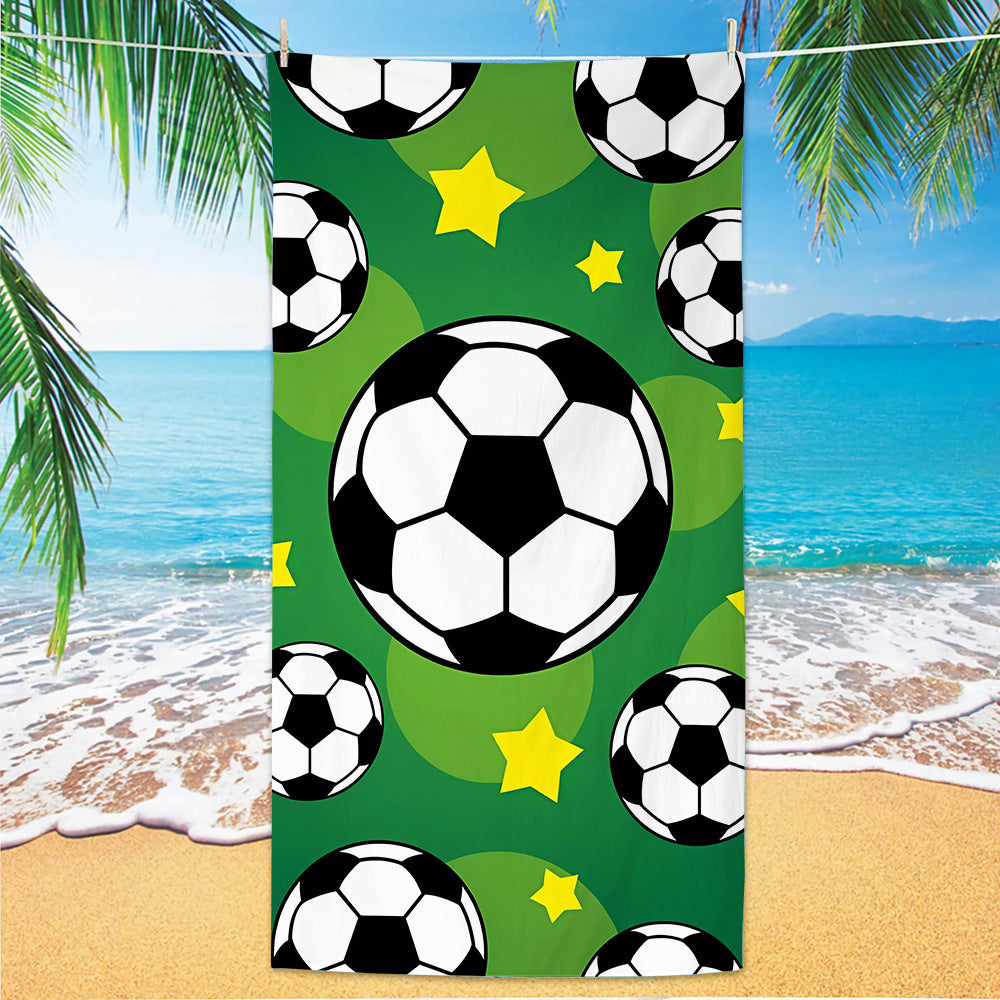 GiftoLuck 2026 Soccer World Cup Beach Towel Quick Dry Microfiber Sand Free Summer Travel Towel