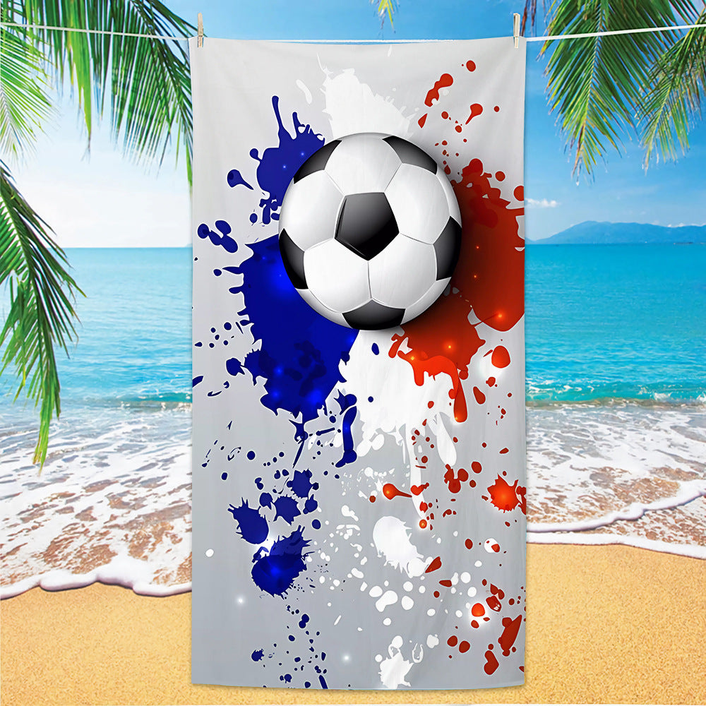 GiftoLuck 2026 Soccer World Cup Beach Towel Quick Dry Microfiber Sand Free Summer Travel Towel