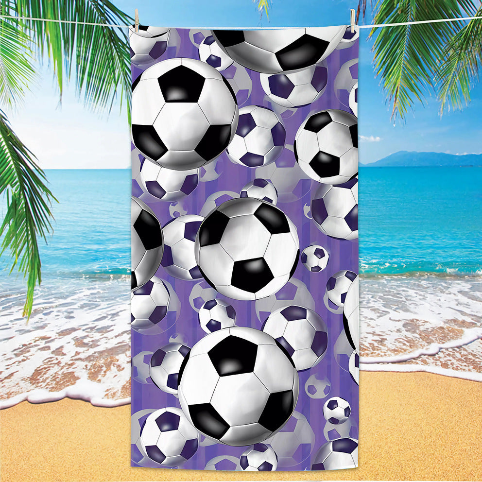 GiftoLuck 2026 Soccer World Cup Beach Towel Quick Dry Microfiber Sand Free Summer Travel Towel