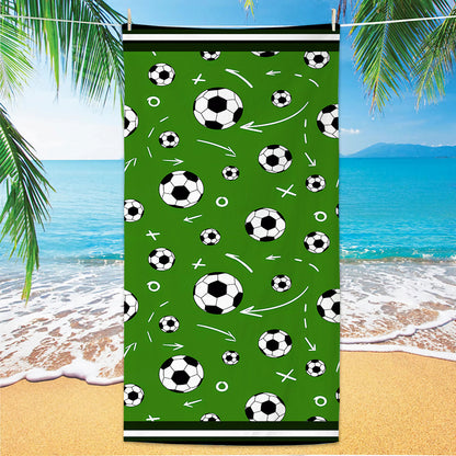 GiftoLuck 2026 Soccer World Cup Beach Towel Quick Dry Microfiber Sand Free Summer Travel Towel