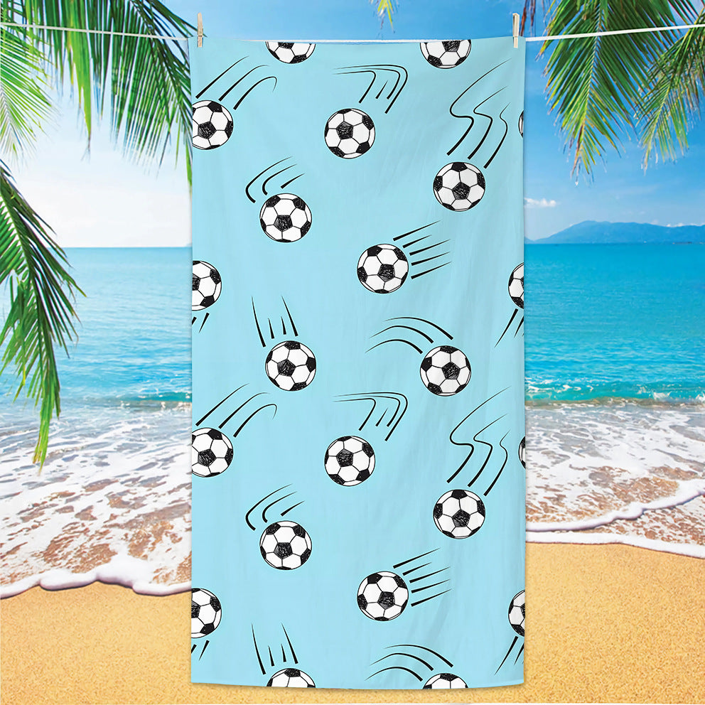 GiftoLuck 2026 Soccer World Cup Beach Towel Quick Dry Microfiber Sand Free Summer Travel Towel