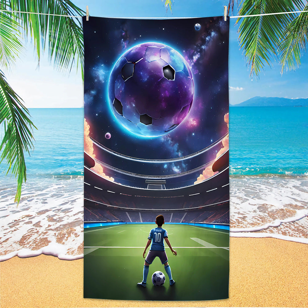 GiftoLuck 2026 Soccer World Cup Beach Towel Quick Dry Microfiber Sand Free Summer Travel Towel