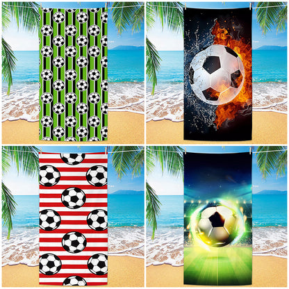 GiftoLuck 2026 Soccer World Cup Beach Towel Quick Dry Microfiber Sand Free Summer Travel Towel