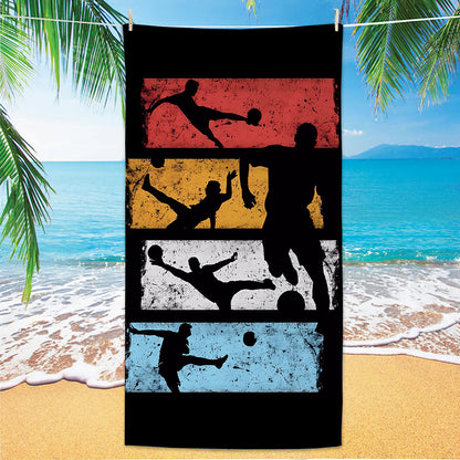 GiftoLuck 2026 Soccer World Cup Beach Towel Quick Dry Microfiber Sand Free Summer Travel Towel