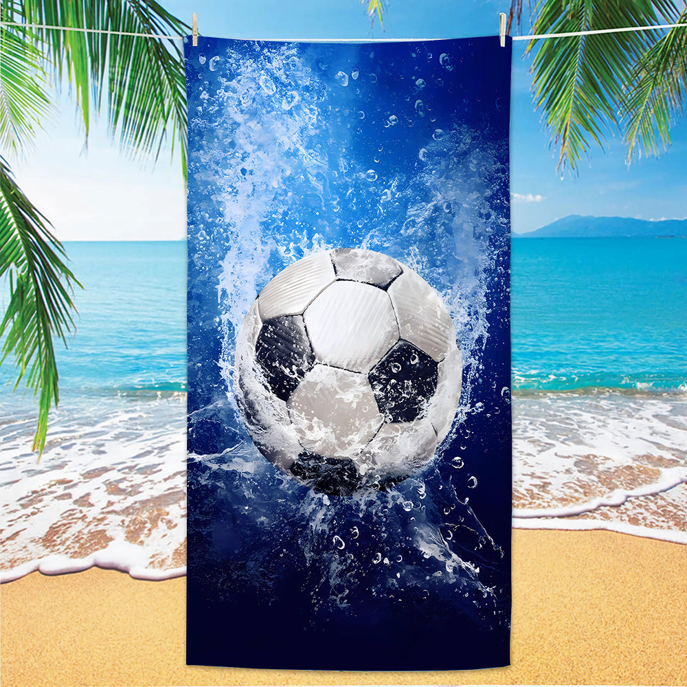 GiftoLuck 2026 Soccer World Cup Beach Towel Quick Dry Microfiber Sand Free Summer Travel Towel