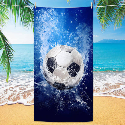 GiftoLuck 2026 Soccer World Cup Beach Towel Quick Dry Microfiber Sand Free Summer Travel Towel