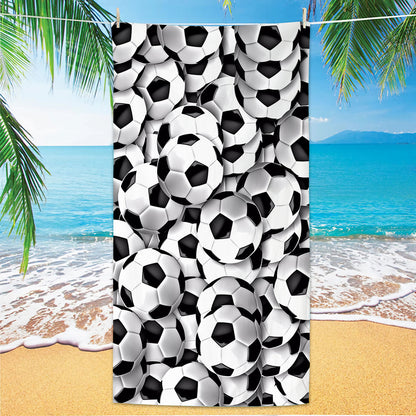 GiftoLuck 2026 Soccer World Cup Beach Towel Quick Dry Microfiber Sand Free Summer Travel Towel
