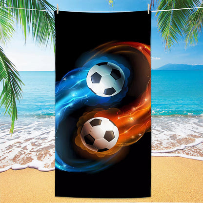 GiftoLuck 2026 Soccer World Cup Beach Towel Quick Dry Microfiber Sand Free Summer Travel Towel