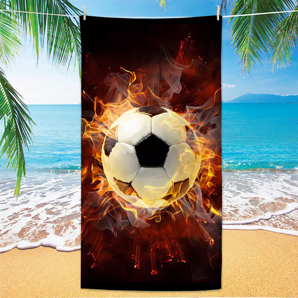 GiftoLuck 2026 Soccer World Cup Beach Towel Quick Dry Microfiber Sand Free Summer Travel Towel