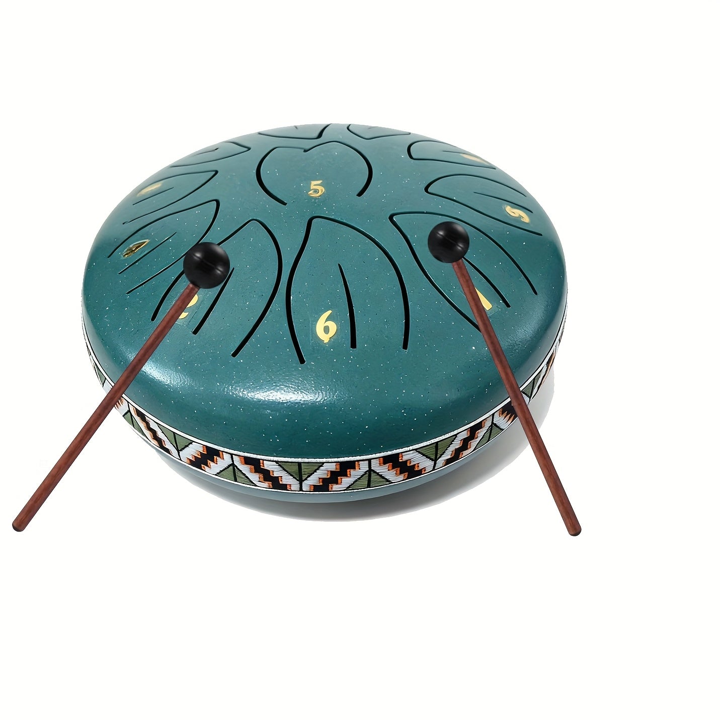 [Musical Instrument for Children&Adults] 6-Note,11-Note Steel Tongue Chakra Drum | 6-Inch (15.2cm) with Bag, Drum Mallets & Music Book | Outdoor Garden Rain Chime for Children&Adults