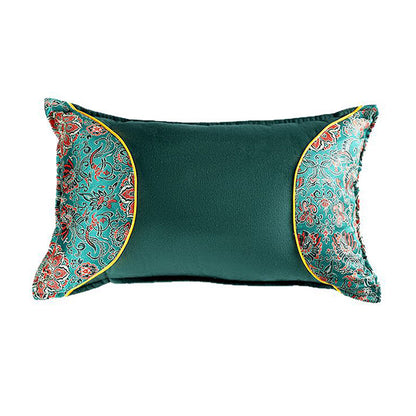 GifitoLuck Herbal Neck Support Pillow, Mugwort & Biota Seed Hull Filling with Satin Floral Cover, Breathable Comfort Sleep Pillow, Thoughtful Wellbeing Gift for Mum or Nan