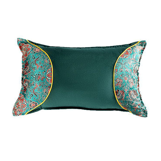 GifitoLuck Herbal Neck Support Pillow, Mugwort & Biota Seed Hull Filling with Satin Floral Cover, Breathable Comfort Sleep Pillow, Thoughtful Wellbeing Gift for Mum or Nan