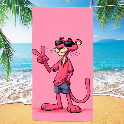 GiftoLuck Tennis Car Anchor Sports Print Beach Towel Quick Dry Sand Free Microfiber Travel Towel