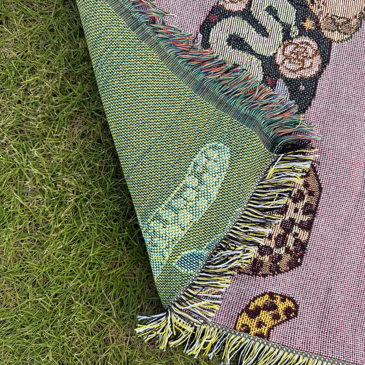 GifitoLuck Elegant Leopard Knitted Fringe Throw Blanket Sofa Tapestry UK Home Decor