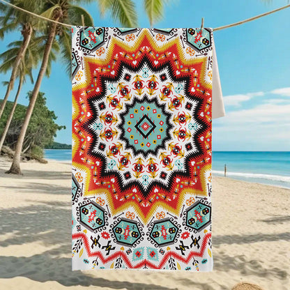 GiftoLuck Summer Time Animals Print Sand Free Beach Towel Quick Dry Holiday Travel Swimming Bath Towel