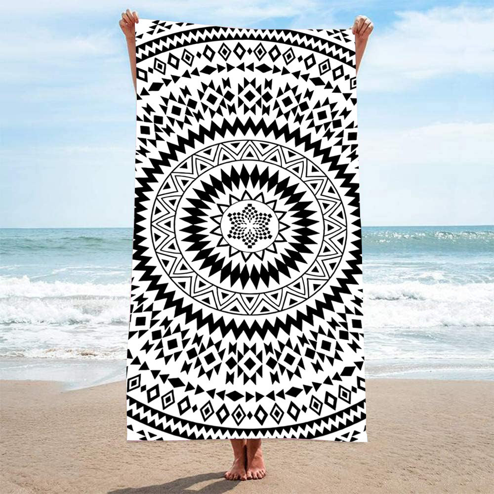 GiftoLuck Summer Time Animals Print Sand Free Beach Towel Quick Dry Holiday Travel Swimming Bath Towel