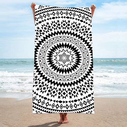 GiftoLuck Summer Time Animals Print Sand Free Beach Towel Quick Dry Holiday Travel Swimming Bath Towel