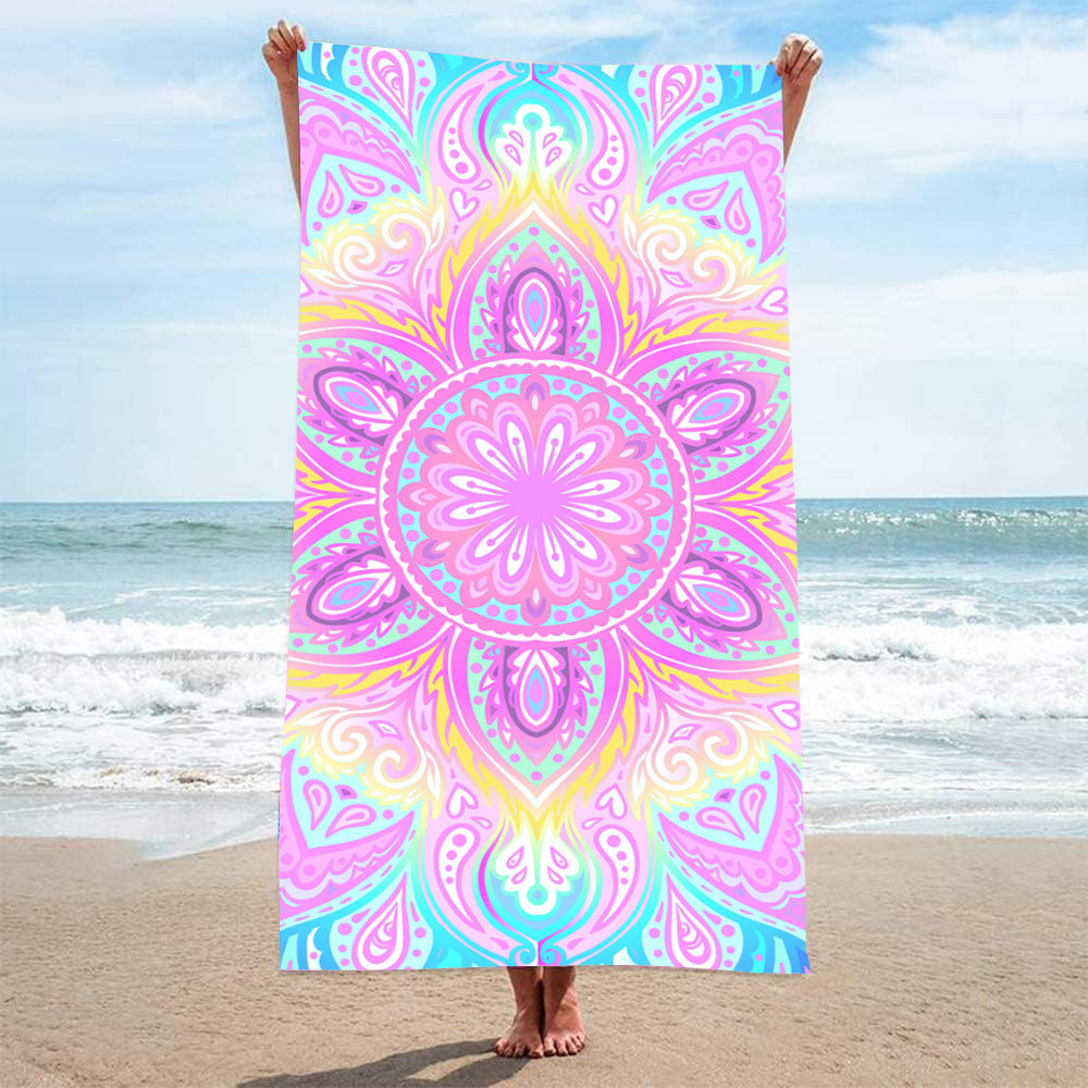 GiftoLuck Summer Time Animals Print Sand Free Beach Towel Quick Dry Holiday Travel Swimming Bath Towel