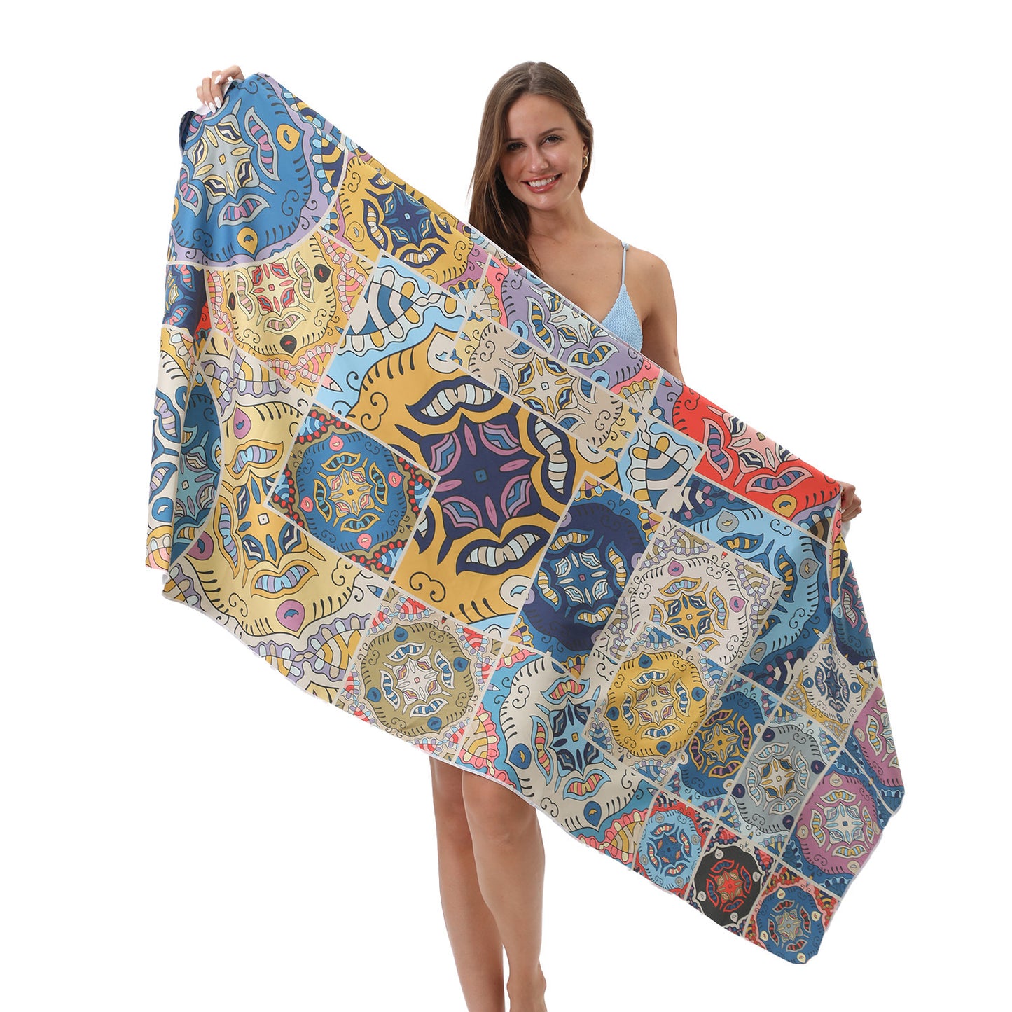 GiftoLuck Summer Time Animals Print Sand Free Beach Towel Quick Dry Holiday Travel Swimming Bath Towel