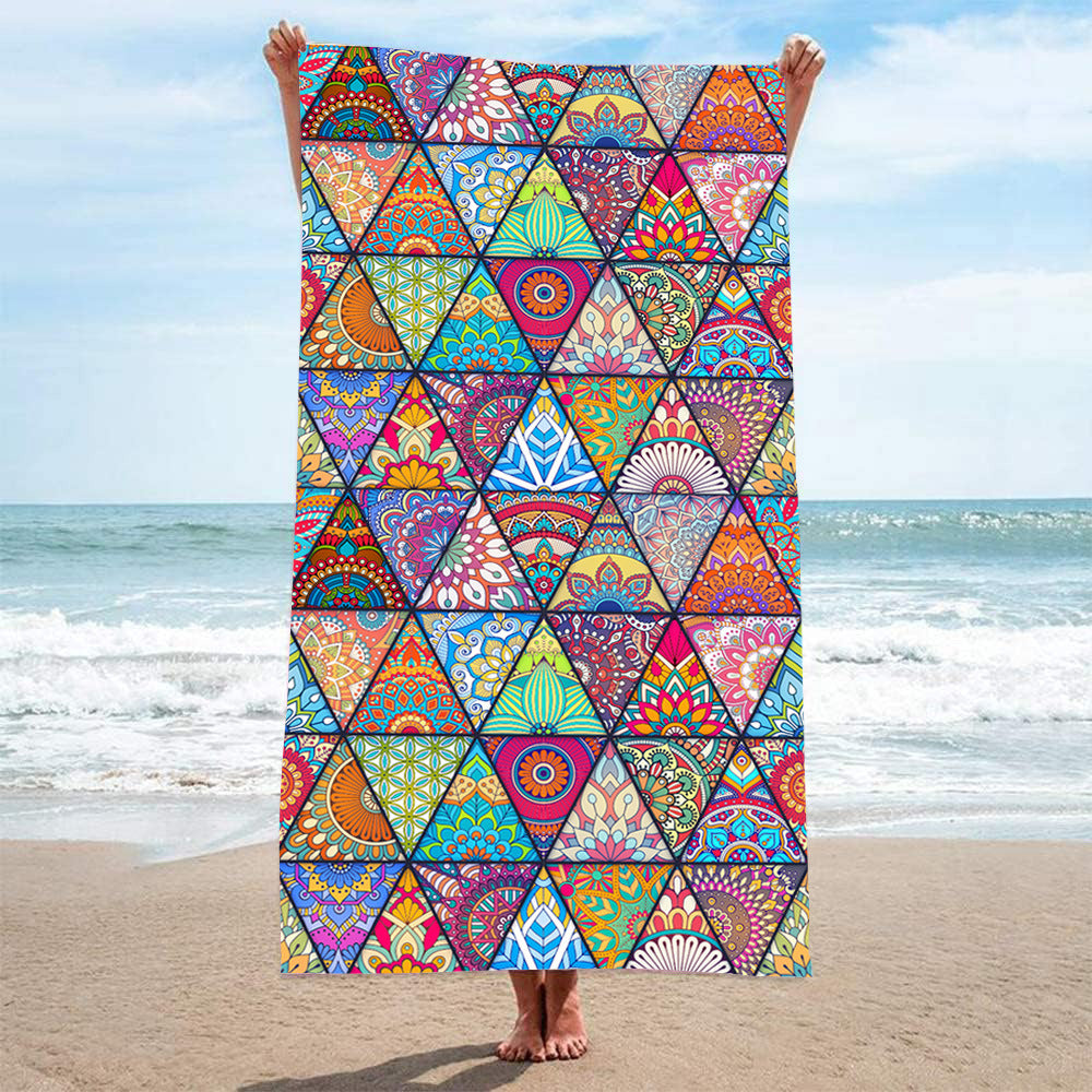 GiftoLuck Summer Time Animals Print Sand Free Beach Towel Quick Dry Holiday Travel Swimming Bath Towel