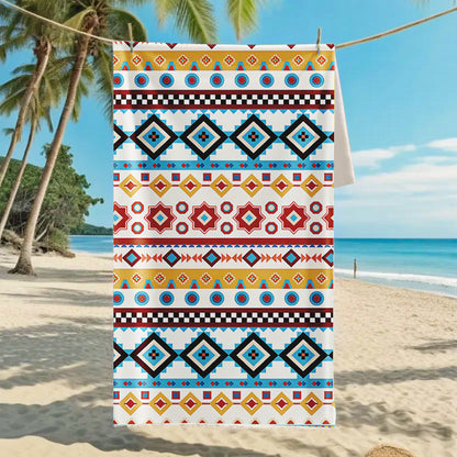 GiftoLuck Summer Time Animals Print Sand Free Beach Towel Quick Dry Holiday Travel Swimming Bath Towel