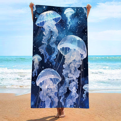GiftoLuck Summer Time Animals Print Sand Free Beach Towel Quick Dry Holiday Travel Swimming Bath Towel