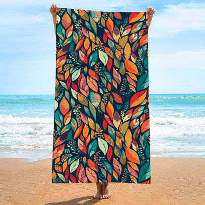 GiftoLuck Summer Time Animals Print Sand Free Beach Towel Quick Dry Holiday Travel Swimming Bath Towel