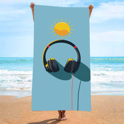 GiftoLuck Summer Time Animals Print Sand Free Beach Towel Quick Dry Holiday Travel Swimming Bath Towel