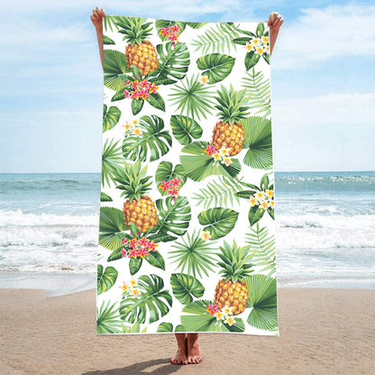 GiftoLuck Summer Time Animals Print Sand Free Beach Towel Quick Dry Holiday Travel Swimming Bath Towel