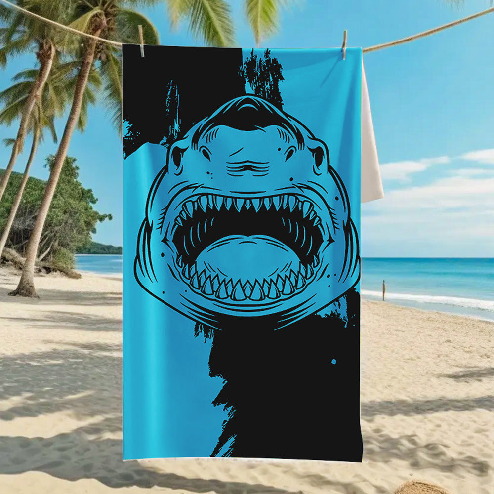 GiftoLuck Summer Time Animals Print Sand Free Beach Towel Quick Dry Holiday Travel Swimming Bath Towel