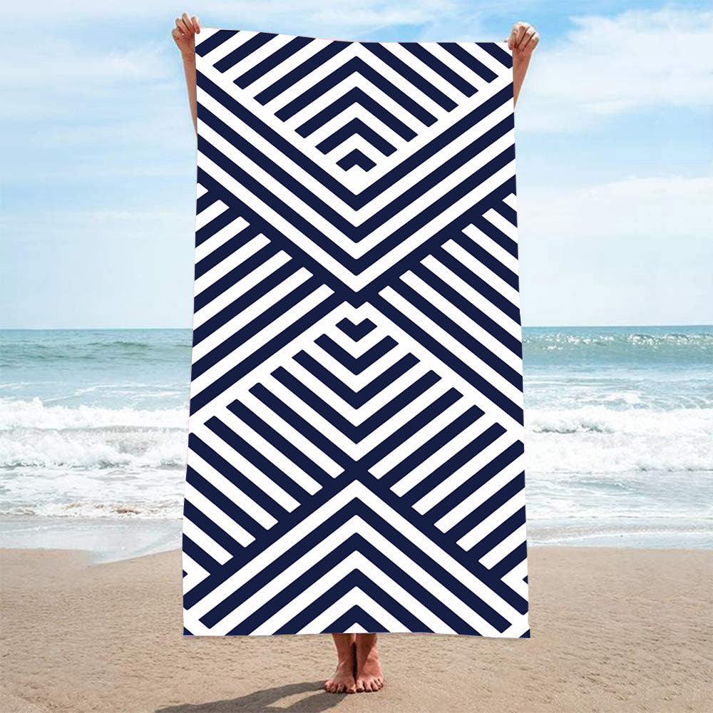 GiftoLuck Summer Time Animals Print Sand Free Beach Towel Quick Dry Holiday Travel Swimming Bath Towel