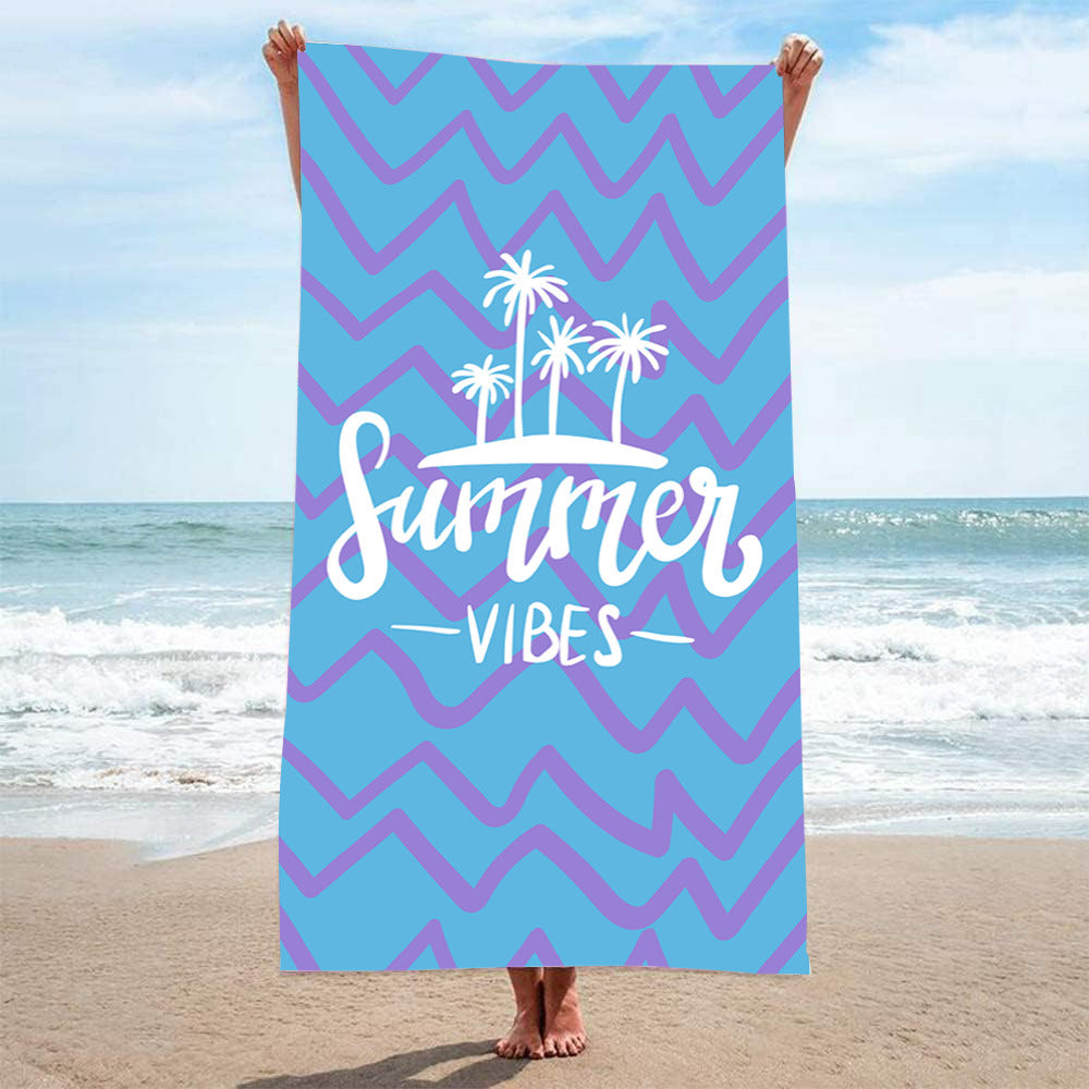 GiftoLuck Summer Time Animals Print Sand Free Beach Towel Quick Dry Holiday Travel Swimming Bath Towel