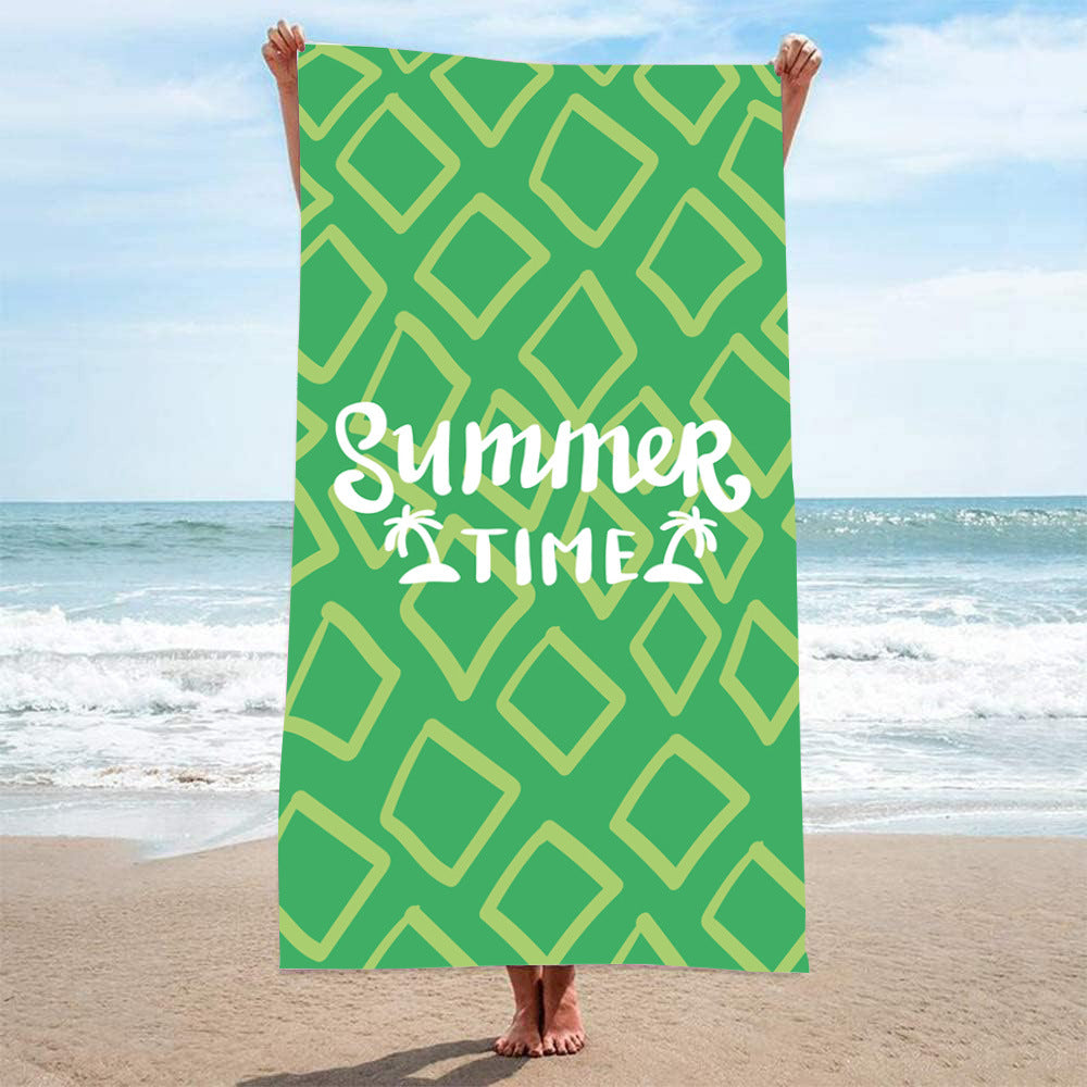 GiftoLuck Summer Time Animals Print Sand Free Beach Towel Quick Dry Holiday Travel Swimming Bath Towel