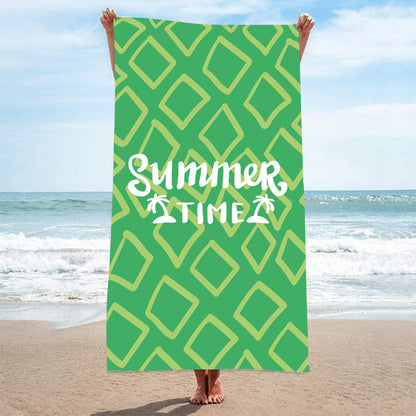 GiftoLuck Summer Time Animals Print Sand Free Beach Towel Quick Dry Holiday Travel Swimming Bath Towel