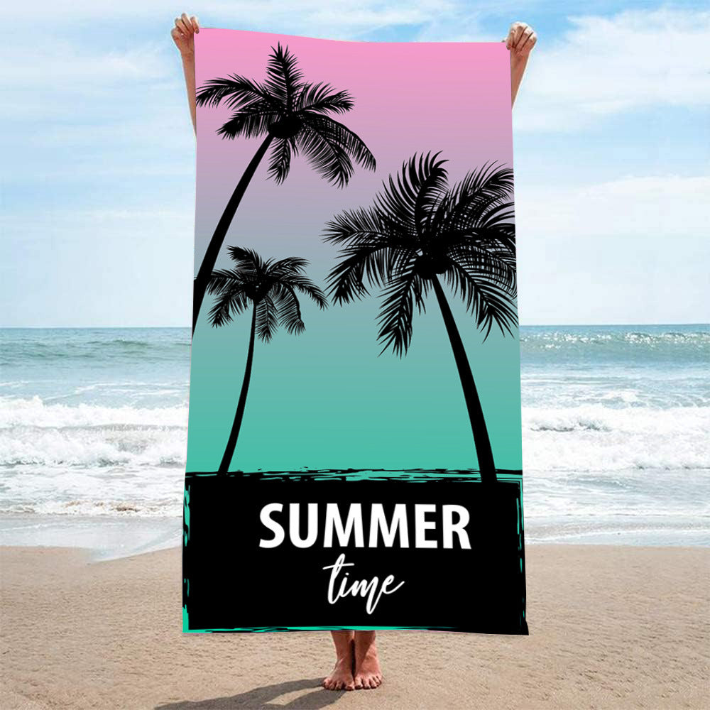 GiftoLuck Summer Time Animals Print Sand Free Beach Towel Quick Dry Holiday Travel Swimming Bath Towel