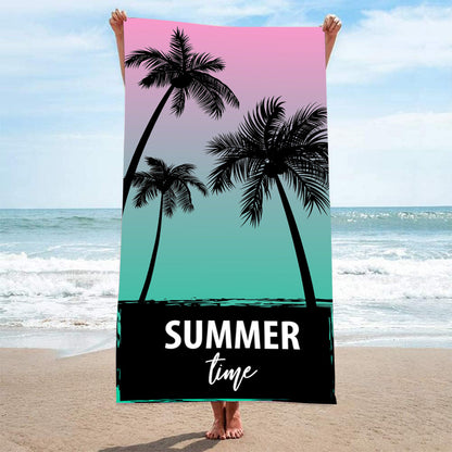 GiftoLuck Summer Time Animals Print Sand Free Beach Towel Quick Dry Holiday Travel Swimming Bath Towel