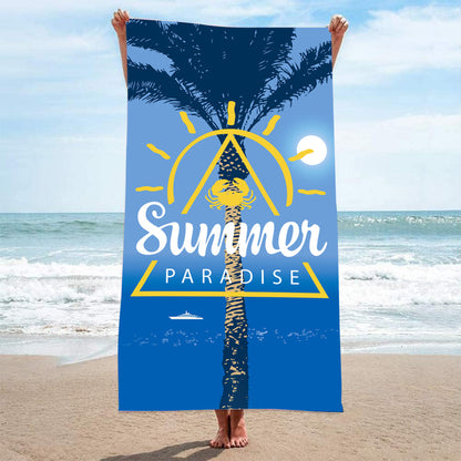 GiftoLuck Summer Time Animals Print Sand Free Beach Towel Quick Dry Holiday Travel Swimming Bath Towel