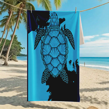 GiftoLuck Summer Time Animals Print Sand Free Beach Towel Quick Dry Holiday Travel Swimming Bath Towel