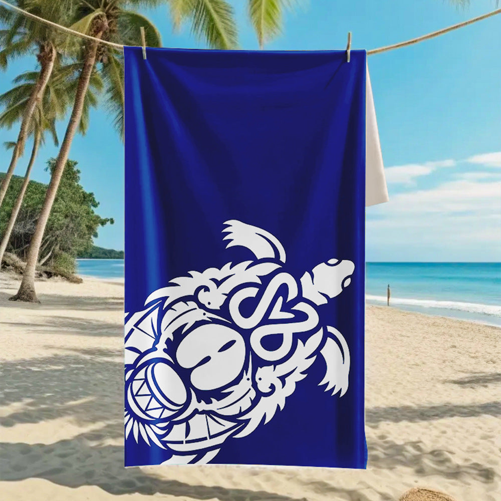 GiftoLuck Summer Time Animals Print Sand Free Beach Towel Quick Dry Holiday Travel Swimming Bath Towel