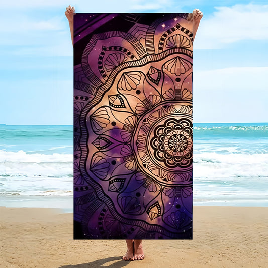 GiftoLuck Bohemian Style Quick Dry Beach Towel Lightweight Holiday Travel Essential