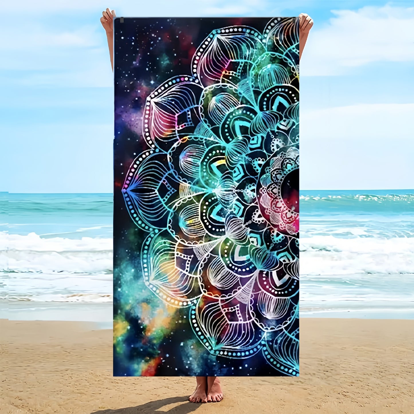 GiftoLuck Bohemian Style Quick Dry Beach Towel Lightweight Holiday Travel Essential