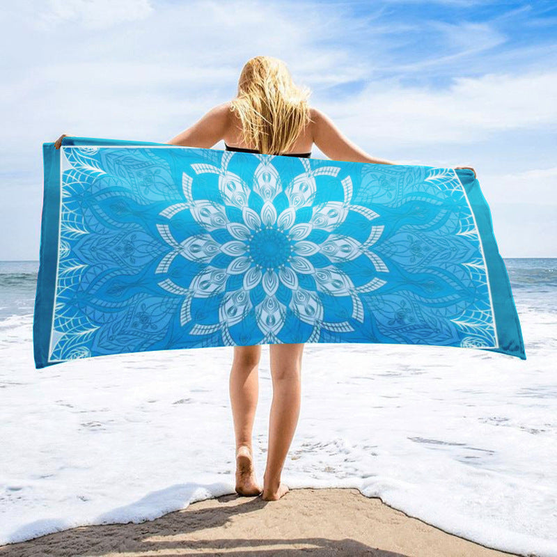 GiftoLuck Bohemian Style Quick Dry Beach Towel Lightweight Holiday Travel Essential