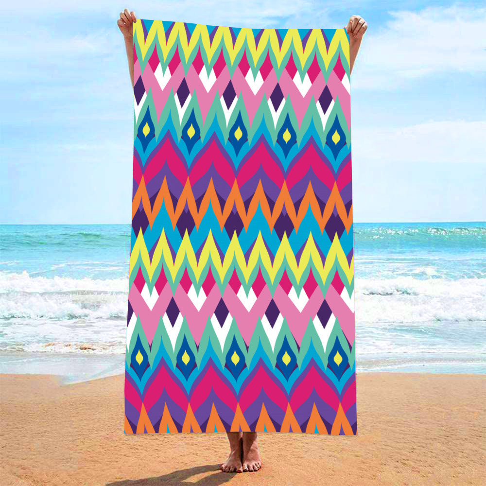 GiftoLuck Bohemian Style Quick Dry Beach Towel Lightweight Holiday Travel Essential