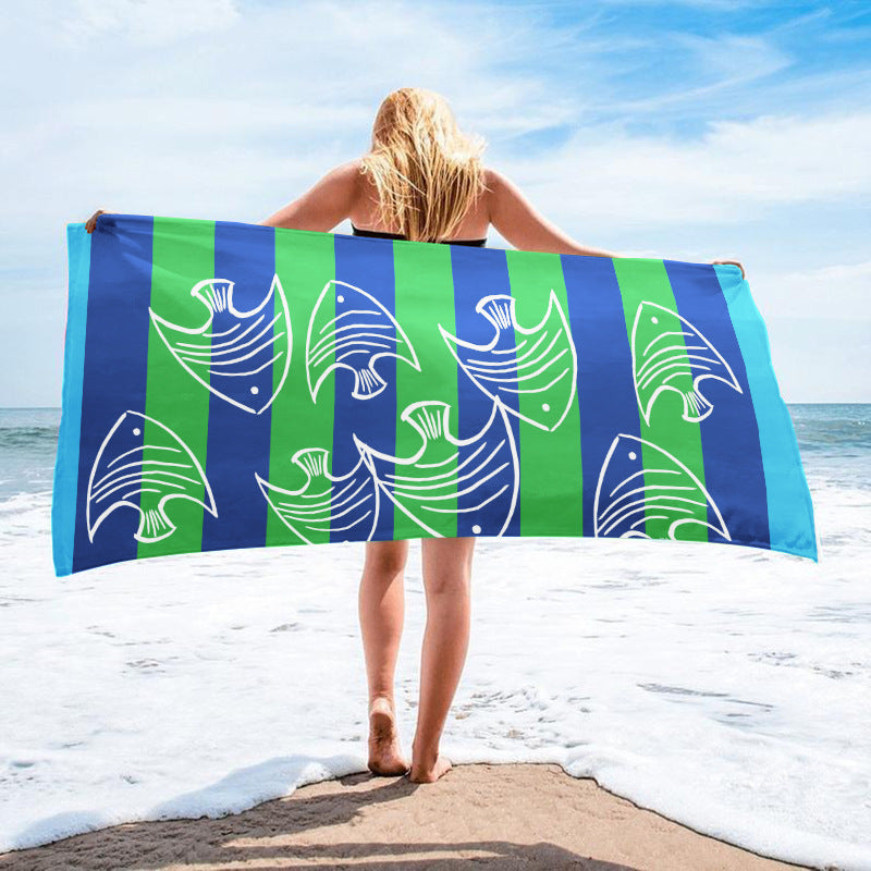 GiftoLuck Ocean Animals Beach Towel Quick Dry Soft Summer Swimming Pool Travel Towel