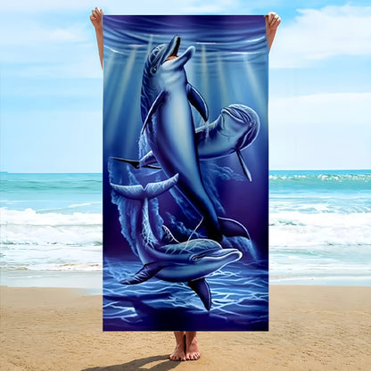 GiftoLuck Ocean Animals Beach Towel Quick Dry Soft Summer Swimming Pool Travel Towel