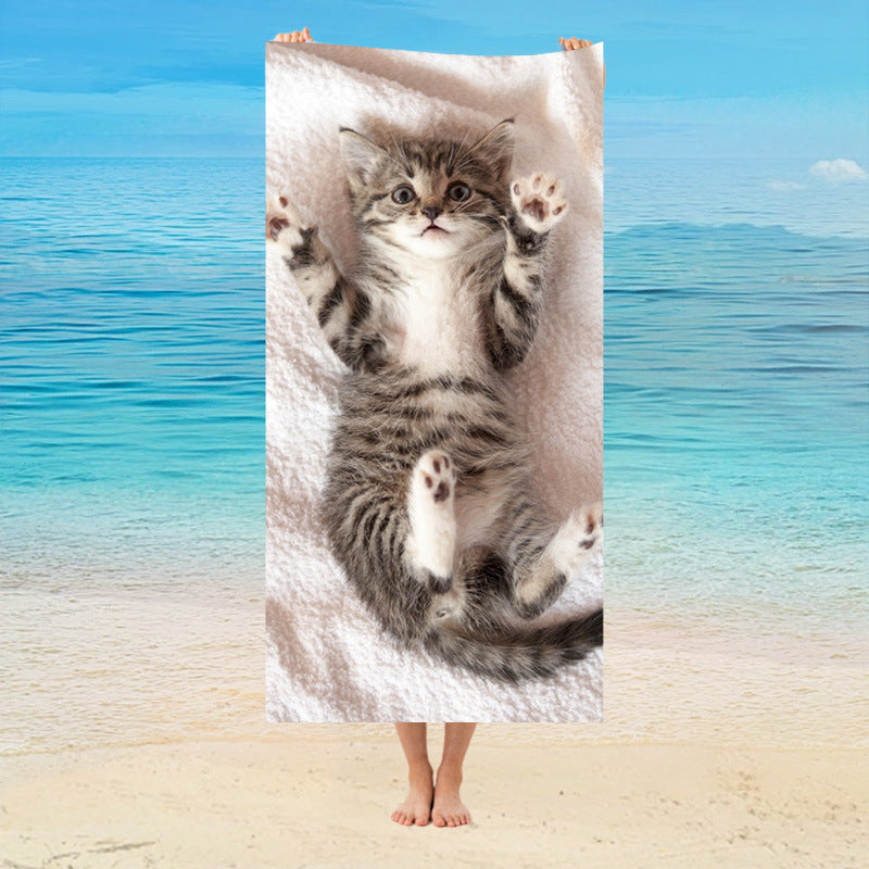 GiftoLuck Animal Butterfly Print Beach Towel Quick Dry Summer Holiday Travel Swim Towel